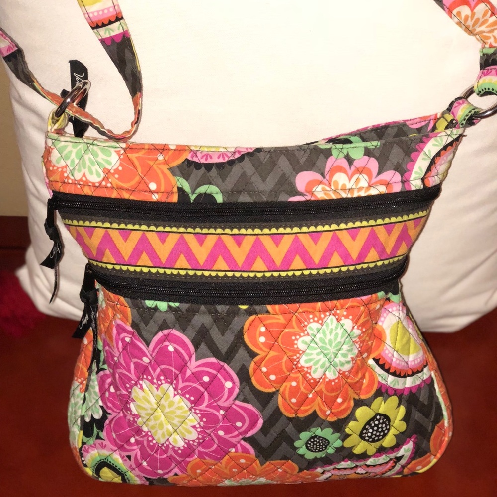 Vera Bradley crossbody great for traveling.